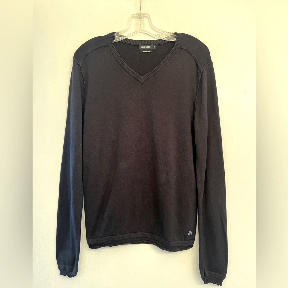 Antony Morato Men's Black V-Neck Sweater size M